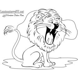 Dessin à colorier: Lion (Animaux) #10323 - Coloriages à Imprimer Gratuits