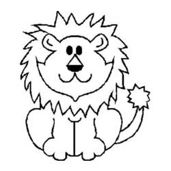 Dessin à colorier: Lion (Animaux) #10324 - Coloriages à Imprimer Gratuits