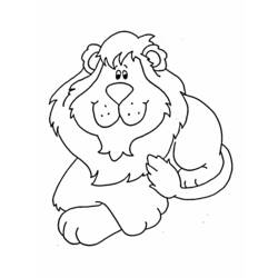 Dessin à colorier: Lion (Animaux) #10333 - Coloriages à Imprimer Gratuits