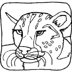 Dessin à colorier: Lion (Animaux) #10341 - Coloriages à Imprimer Gratuits