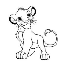 Dessin à colorier: Lion (Animaux) #10381 - Coloriages à Imprimer