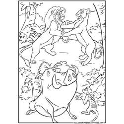 Dessin à colorier: Lion (Animaux) #10390 - Coloriages à Imprimer Gratuits