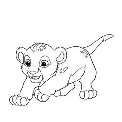 Dessin à colorier: Lion (Animaux) #10403 - Coloriages à imprimer