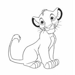 Dessin à colorier: Lion (Animaux) #10407 - Coloriages à Imprimer