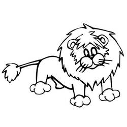 Dessin à colorier: Lion (Animaux) #10424 - Coloriages à Imprimer Gratuits