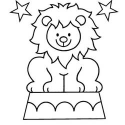 Dessin à colorier: Lion (Animaux) #10430 - Coloriages à Imprimer Gratuits