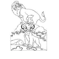 Dessin à colorier: Lion (Animaux) #10433 - Coloriages à Imprimer Gratuits