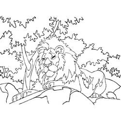 Coloriage Lion (Animaux) #174859 à imprimer et colorier