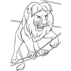 Page de coloriage Lion (Animaux) #174861, gratuite à imprimer