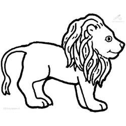 Coloriage Lion (Animaux) #174865 à imprimer et colorier
