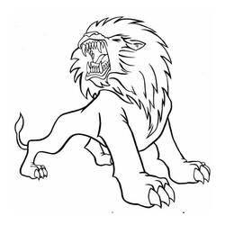 Coloriage Lion (Animaux) #174867 à imprimer et colorier