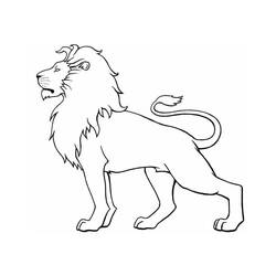 Coloriage Lion (Animaux) #174872 à imprimer et colorier