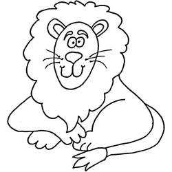 Coloriage Lion (Animaux) #174873 à imprimer et colorier