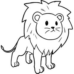 Coloriage Lion (Animaux) #174876 à imprimer et colorier