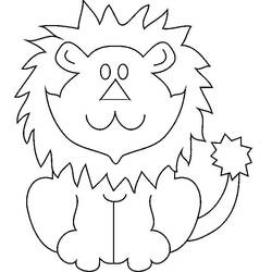 Coloriage Lion (Animaux) #174889 à imprimer et colorier