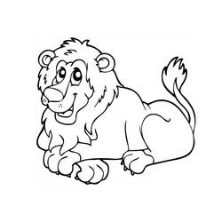 Coloriage Lion (Animaux) #174894 à imprimer et colorier