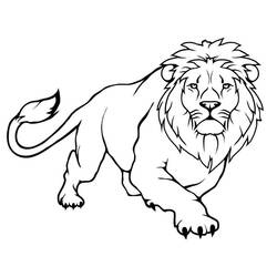 Coloriage Lion (Animaux) #174896 à imprimer et colorier
