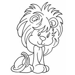 Coloriage Lion (Animaux) #174899 à imprimer et colorier