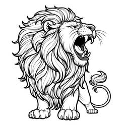 Coloriage Lion (Animaux) #215479 à imprimer et colorier