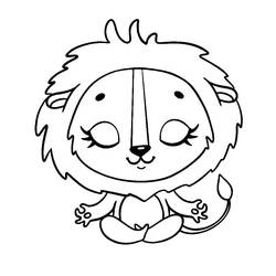 Coloriage Lion (Animaux) #215488 à imprimer et colorier