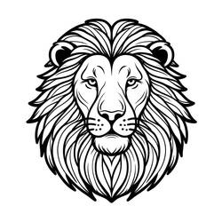 Coloriage Lion (Animaux) #218693 à imprimer et colorier