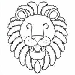 Coloriage Lion (Animaux) #218698 à imprimer et colorier
