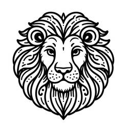Coloriage Lion (Animaux) #218706 à imprimer et colorier