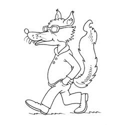 Dessin à colorier: Loup (Animaux) #10467 - Coloriages à Imprimer Gratuits