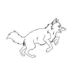Dessin à colorier: Loup (Animaux) #10472 - Coloriages à Imprimer Gratuits