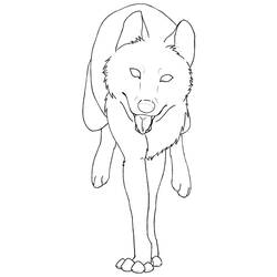 Dessin à colorier: Loup (Animaux) #10478 - Coloriages à Imprimer Gratuits