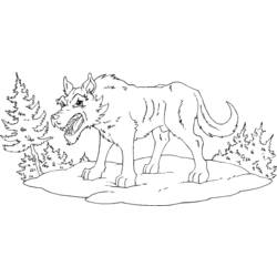 Dessin à colorier: Loup (Animaux) #10544 - Coloriages à Imprimer Gratuits