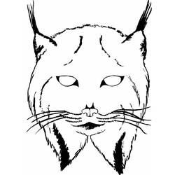 Dessin à colorier: Lynx (Animaux) #10873 - Coloriages à Imprimer