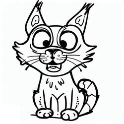 Dessin à colorier: Lynx (Animaux) #189218 - Coloriages à Imprimer Gratuits