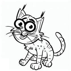Dessin à colorier: Lynx (Animaux) #189219 - Coloriages à Imprimer Gratuits