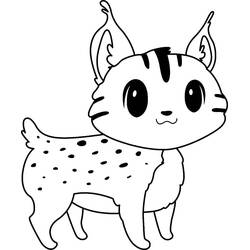Dessin à colorier: Lynx (Animaux) #189222 - Coloriages à Imprimer Gratuits