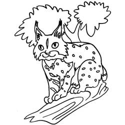 Dessin à colorier: Lynx (Animaux) #189228 - Coloriages à Imprimer Gratuits