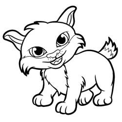 Dessin à colorier: Lynx (Animaux) #189239 - Coloriages à Imprimer Gratuits