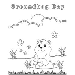 Dessin à colorier: Marmotte (Animaux) #10926 - Coloriages à imprimer