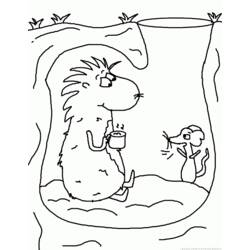 Dessin à colorier: Marmotte (Animaux) #10956 - Coloriages à imprimer