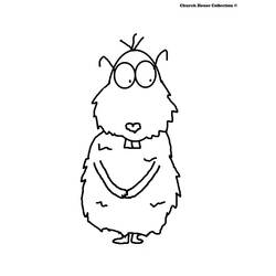 Dessin à colorier: Marmotte (Animaux) #10982 - Coloriages à Imprimer Gratuits