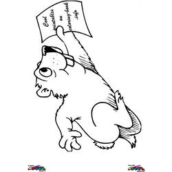 Dessin à colorier: Marmotte (Animaux) #11001 - Coloriages à Imprimer Gratuits