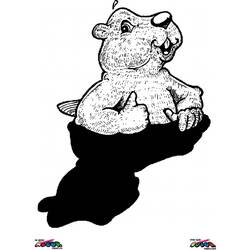 Dessin à colorier: Marmotte (Animaux) #11063 - Coloriages à Imprimer Gratuits
