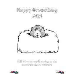 Dessin à colorier: Marmotte (Animaux) #11064 - Coloriages à Imprimer Gratuits