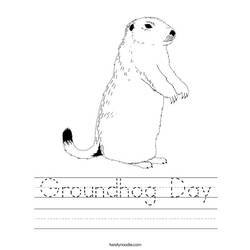 Dessin à colorier: Marmotte (Animaux) #11075 - Coloriages à imprimer