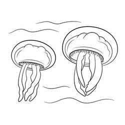 Coloriage Méduse (Animaux) #208780 à imprimer et colorier