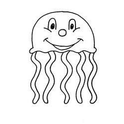 Coloriage Méduse (Animaux) #208784 à imprimer et colorier