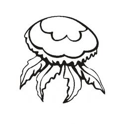 Coloriage Méduse (Animaux) #208789 à imprimer et colorier