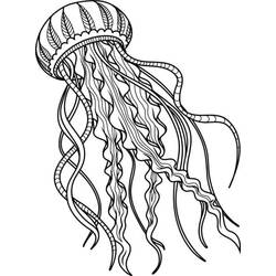 Coloriage Méduse (Animaux) #208793 à imprimer et colorier