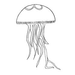 Coloriage Méduse (Animaux) #208800 à imprimer et colorier