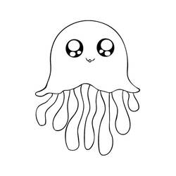 Coloriage Méduse (Animaux) #208801 à imprimer et colorier